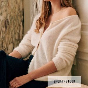 Sezane Gaspard Ecru Cardigan Sz Med - NWOT